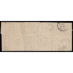 n°14A, oblitéré PC 1846 MALAUNEY sur lettre pour Paris - TB