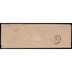 n°14Aa, 20c BLEU-FONCÉ, oblitéré PC 484 BOURGNEUF-EN-RETZ s/lettre pour Nantes