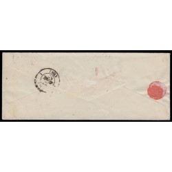 n°14Aa, 20c BLEU-FONCÉ, oblitéré PC 3408 TRAPPES sur lettre pour Paris - TB