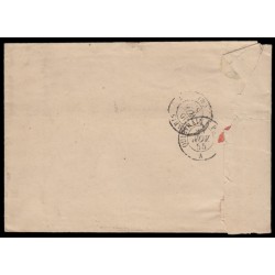 n°14A, 20c bleu, oblitéré PC 2916 SOMAIN sur lettre pour Paris - SUPERBE