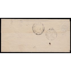 n°13Ac, paire verticale, 10c BISTRE-BRUN, bureau de Paris D pour Égriselles TB