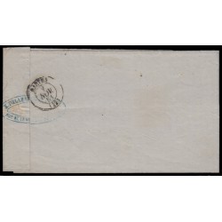 n°13B, 10c brun-clair, Type II, oblitéré bureau de Paris A pour Nantes - TB