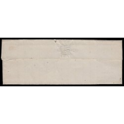 n°13A, 10c bistre, oblitéré Bureau de Paris L sur lettre pour Paris - TB