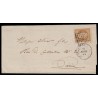 n°13B, petit coin de feuille, 10c brun-clair, Type II, Bureau de Paris D - TB