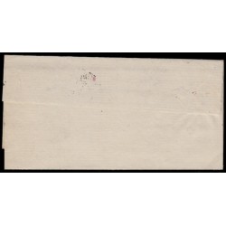 n°13B, petit coin de feuille, 10c brun-clair, Type II, Bureau de Paris D - TB