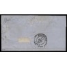 n°13Ag, 10c BISTRE-JAUNE en paire, oblitéré PC 662 CAVIGNAC sur lettre - B/TB