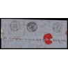 n°13B + 16, oblitérés PC 3704 ALEXANDRIE Egypte sur lettre taxée pour Paris