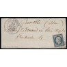 n°10, Présidence 25c bleu, oblitéré PC 520 càd Type13 BRIANÇON devant de lettre