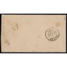 n°4, Cérès non-dentelé 25c bleu, oblitéré PC 1096 DIEPPE lettre pour Rouen - TB