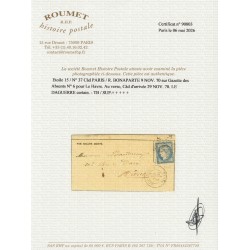 Ballon monté "Le Daguerre", Gazette des Absents n°6 pour Le Havre - CERTIFICAT