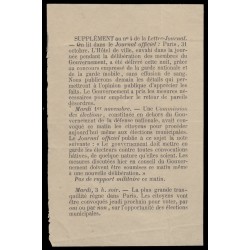 Ballon monté "Le Ferdinand Flocon", Gazette des Absents n°4 + suppl. CERTIFICAT