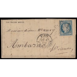 Ballon monté "Le Daguerre", Gazette des Absents n°6 pour Ambazac - CERTIFICAT