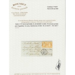 Ballon monté "Le Davy", Cérès n°36 (x2) pour Angoulême - Certificat ROUMET