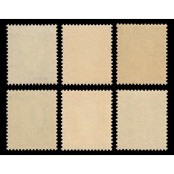 n°701A/701F, non émis de Londres 1942, neufs ** sans charnière - CERTIFICAT