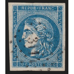n°45C, Cérès de Bordeaux, Type II, R3, oblitéré PC du GC 3114 LA REOLE - TTB