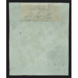 n°42B, Cérès de Bordeaux, 5c vert-jaune, R2, oblitéré gros chiffres - TB