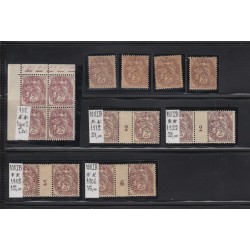 Collection Type Blanc 1900, plus de 200 timbres tous neufs **/* - TTB