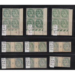 Collection Type Blanc 1900, plus de 200 timbres tous neufs **/* - TTB