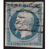 n°10, Napoléon Présidence 25c bleu, oblitéré GRILLE SANS FIN - TB