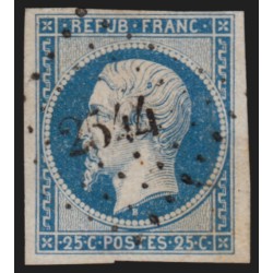n°10, Napoléon Présidence 25c bleu, oblitéré PC 2544 PORT-A-BINSON - TB