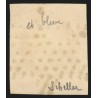n°13A, Napoléon 10c bistre, oblitéré étoile bleue, signé SCHELLER - TB
