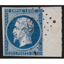 n°14A, bord de feuille, oblitéré PC 828 CHAUNAI Vienne - SUPERBE