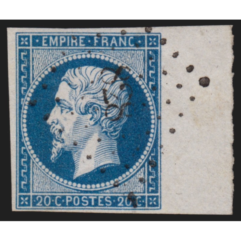 n°14A, bord de feuille, oblitéré PC 828 CHAUNAI Vienne - SUPERBE