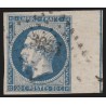 n°14Ai, avec filet d'encadrement, 20c bleu, Type I, oblitéré - TB D'ASPECT
