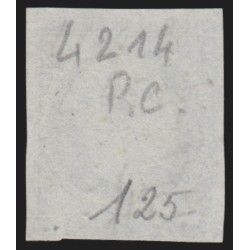 n°14B, Napoléon 20c bleu, Type II, oblitéré PC 4214 EVIAN Haute-Savoie - TB