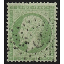 n°20, impression usée, 5c vert-pâle, oblitéré Ancre maritime - TB D'ASPECT
