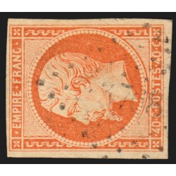 n°16, Napoléon 40c orange, oblitéré PC 3768 JAFFA Syrie - TB D'ASPECT