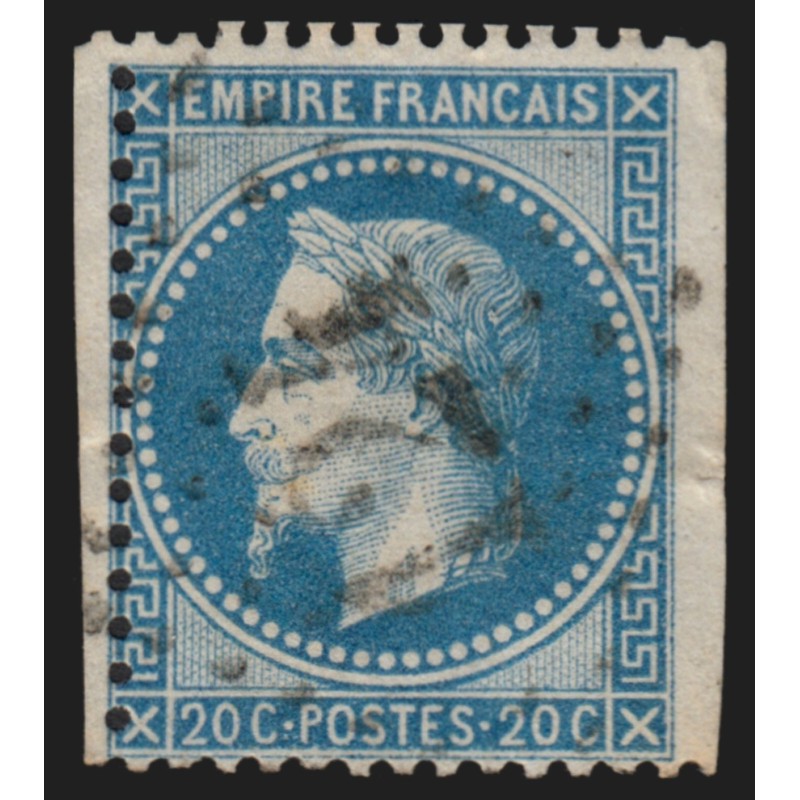 n°29B, variété "non-dentelé à droite", oblitéré losange GC 124 APPOIGNY - B/TB