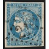 n°45A, Cérès de Bordeaux, 20c bleu, Type II, Report 1, oblitéré - TB