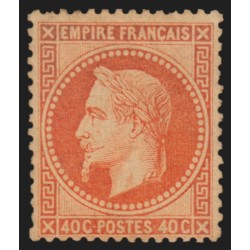 n°31, Napoléon Lauré, 40c orange, neuf * légère trace de ch. signé CALVES - TB