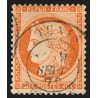 n°38, Cérès Siège de Paris, 40c orange, oblitéré càd TUNIS - TB