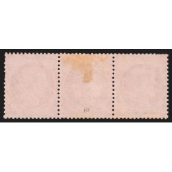 n°57, bande de trois, Cérès 80c rose, oblitéré GROS POINTS - TB