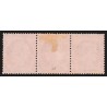 n°57, bande de trois, Cérès 80c rose, oblitéré GROS POINTS - TB
