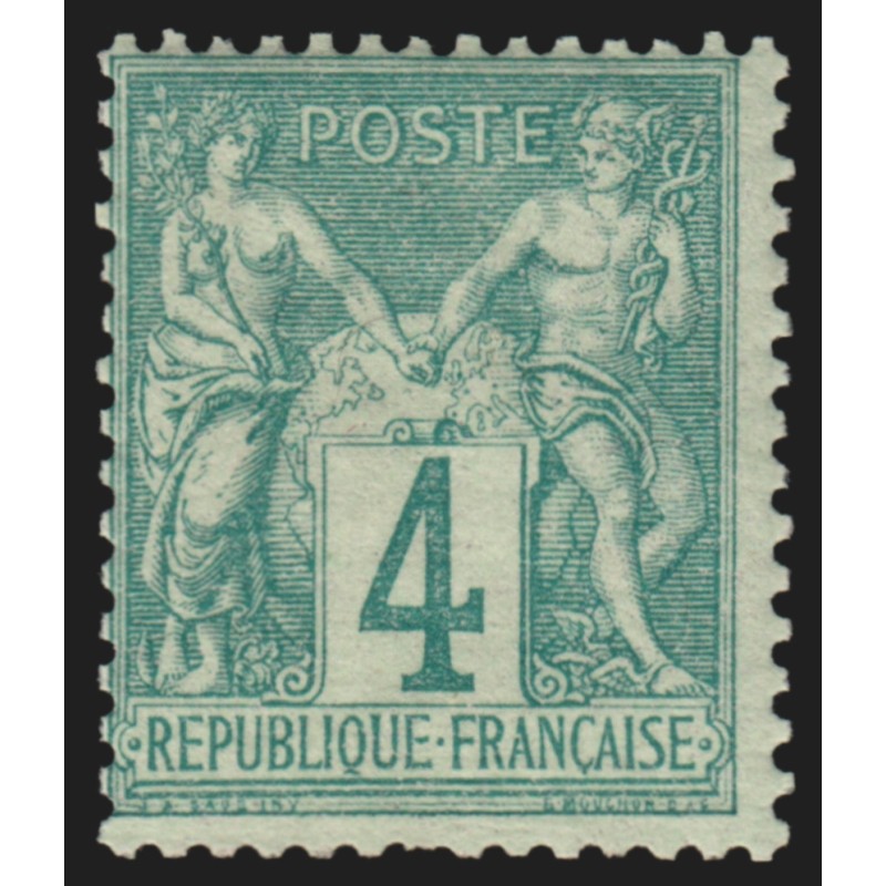 n°63, Sage 4c vert, Type I, neuf * infime trace de ch. quasi ** - TB