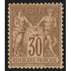 n°69, Sage 30c brun, Type I, neuf * quasi ** signé A.BRUN - TTB D'ASPECT