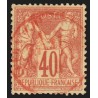 n°70, Sage 40c rouge-orange, Type I, oblitéré càd rouge - TB