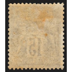 n°77, Sage 15c gris, Type II, neuf * trace de charnière, GNO - TB D'ASPECT