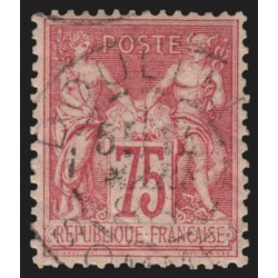 n°81, Sage 75c rose, Type II, oblitéré càd DOULLENS Somme - TB D'ASPECT