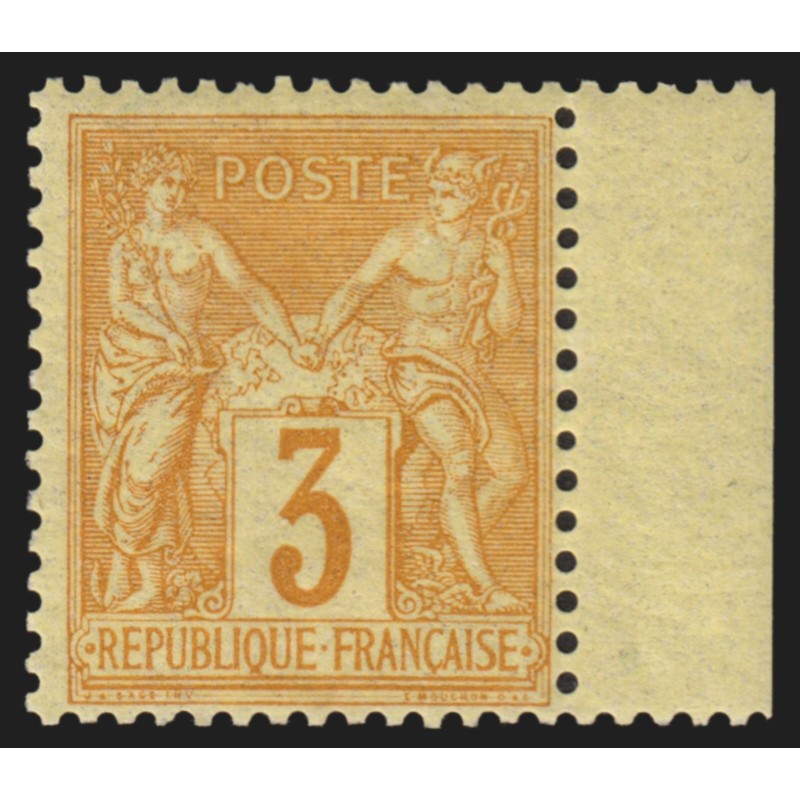 n°86, Sage 3c bistre-jaune, neuf ** sans charnière, signé ROUMET - TB
