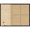 n°88, bloc de quatre bord de feuille, Sage 4c lilas-brun, neuf ** - TB