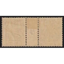 n°89, paire millésime 9, Sage 10c noir sur lilas, Type II, neuf * - TB