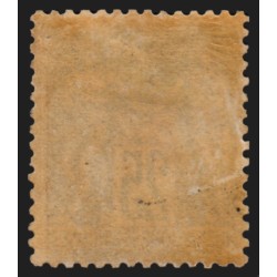 n°91, Sage 25c noir sur rouge, neuf * avec charnière, GNO - B/TB