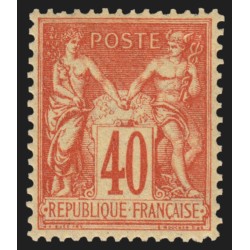n°94, Sage 40c orange, Type II, neuf * légère trace de charnière - TB