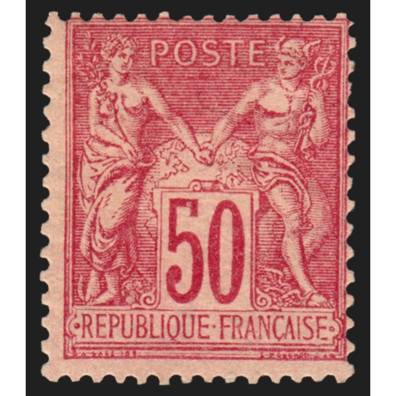 n°98, Sage 50c rose, Type II, neuf * légère trace de charnière - TB D'ASPECT