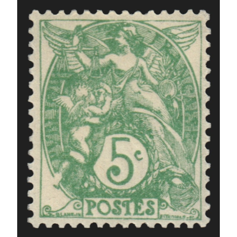 n°111a, variété Type IIB, Type Blanc 5c vert, neuf ** sans charnière - SUPERBE