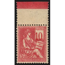 n°112a, variété "chiffres très déplacés", Mouchon 10c rose Type I, neuf ** - TB